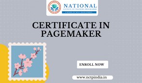 Certificate in PageMaker